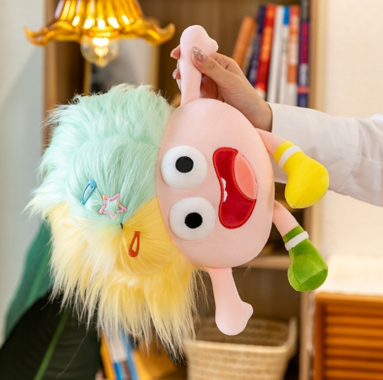 H369bd9ecc0584a1d8d91429cff86b52ag PELUCHE PELOS LOCOS AMARILLO /VERDE AGUA 1124 - Imagen 1